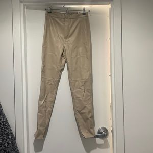 NWT Zara Leather Legging Hi-Rise - Size 26